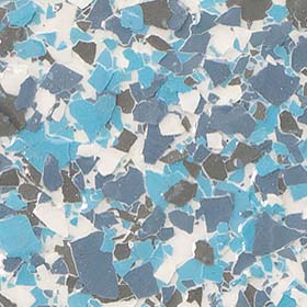 blue garage floor epoxy flakes boise