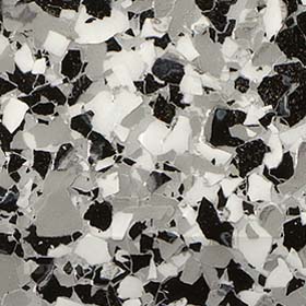 black and white epoxy flakes boise